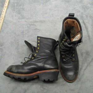 Rocky GTX Logger Boots Mens 9 M Black Leather Gore-Tex Waterproof  Steel Toe VTG